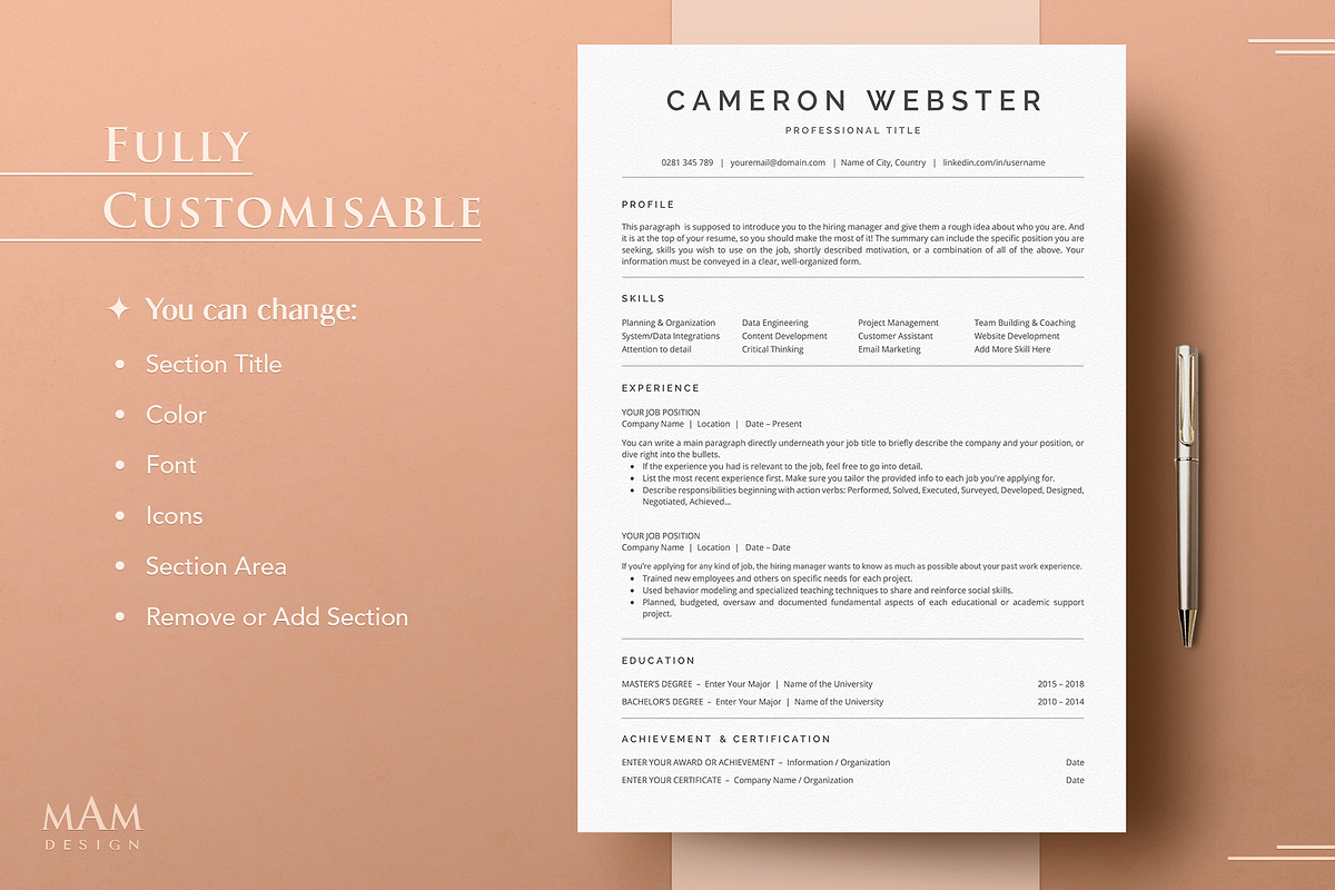 ATS Friendly Resume Template preview 8