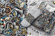7 Nautical Seamless Patterns, a Pattern Graphic by BALABOLKA (Thumbnail 7 of 8)