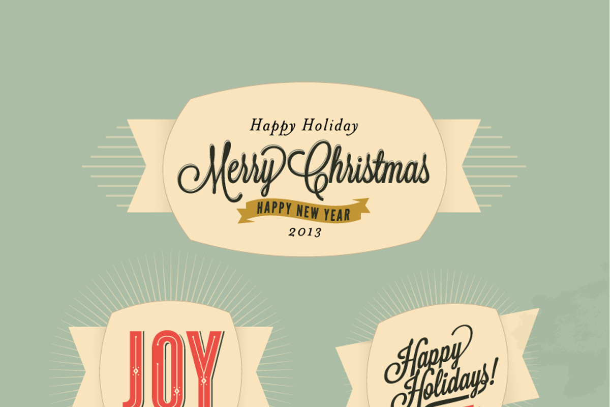 Vintage Christmas Bundle, an Illustration by Noka Studio (Photo 7 of 7)