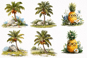 Whimsical Summer Clipart Bundle, an Illustration by DreamArtGraphic (Thumbnail 7 of 8)