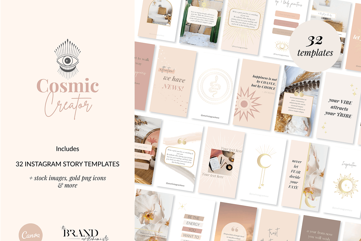 Instagram Story Templates Spiritual, a Social Media Template by The Brand Alchemists (Photo 1 of 8)