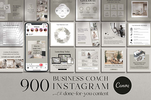 Business Coach Instagram Templates