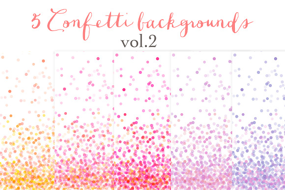 Confetti backgrounds vol.2 preview 2