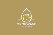 Golden Water Droplet Wave Logo, a Branding & Logo Template by Signatoro (Thumbnail 3 of 3)