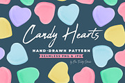 Candy Hearts Valentines Day Pattern, a Pattern Graphic by One Twenty Studio (Thumbnail 1 of 3)