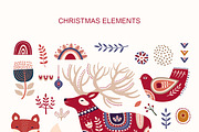 Scandinavian Christmas collection, an Animal Illustration by MoleskoStudio (Thumbnail 6 of 17)