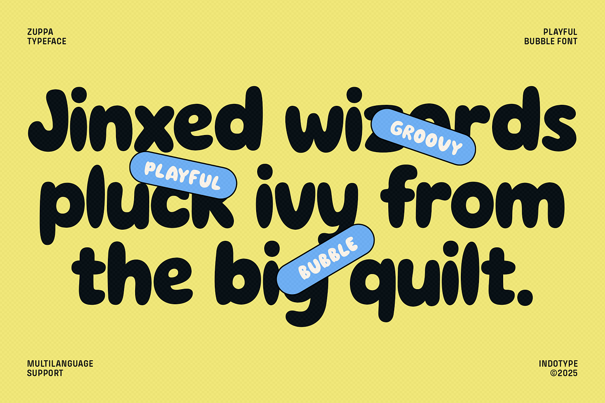 Zuppa - Playful Bubble Font, a Symbol Font by Indotype Foundry (Photo 4 of 10)