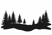 Pine Forest Silhouette Bundle, a Graphic by hafijul (Thumbnail 8 of 16)