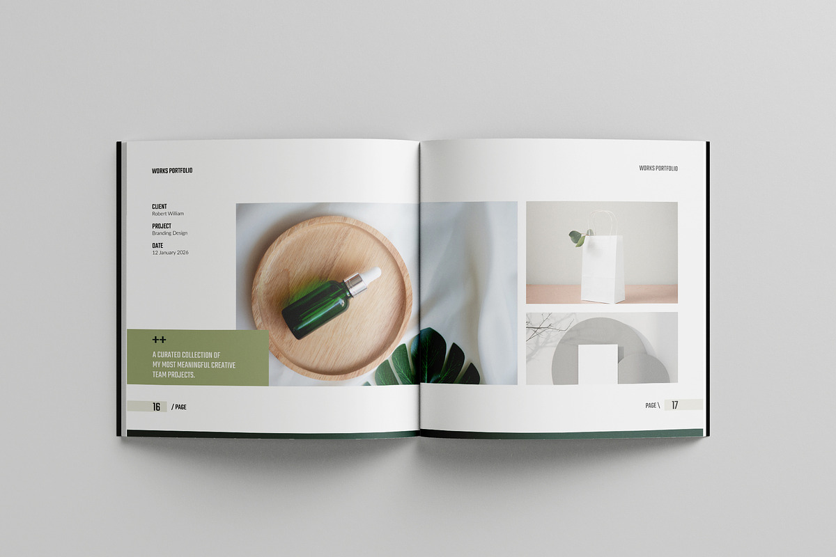Works | Square Portfolio Template, a Brochure Template by Spark_Creative (Photo 10 of 15)