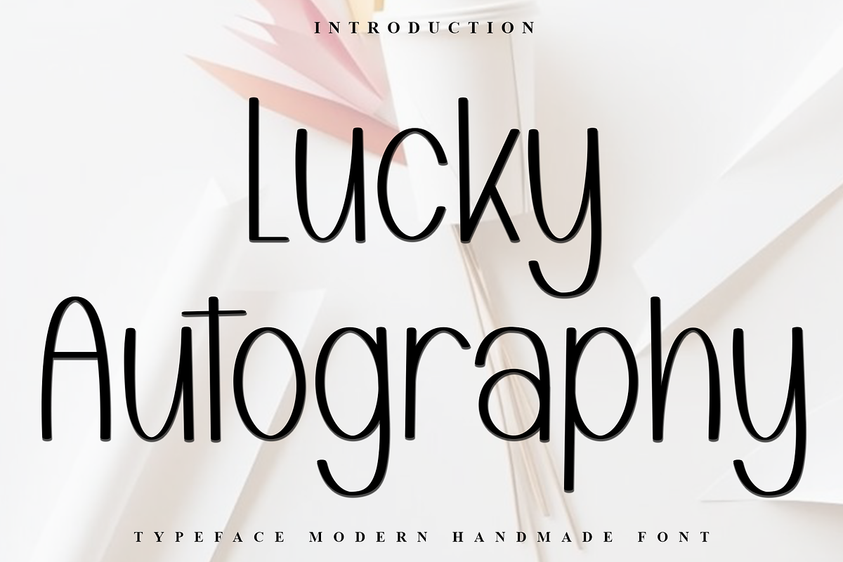 Lucky Autography, a Script Font by FreshTypeINK (Photo 1 of 7)