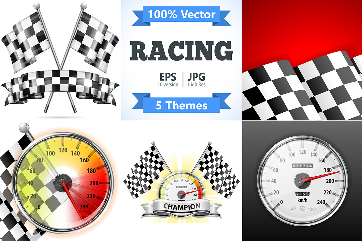 Racing Concepts with Flags, a Technology Illustration by TAlex (Photo 1 of 6)