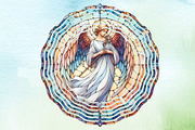 Stained Glass Angel Sublimation, a Work Illustration by Dream Creation (Thumbnail 6 of 7)