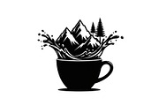 Mountain Coffee Cup Design Bundle, an Illustration by yasushie (Thumbnail 28 of 31)