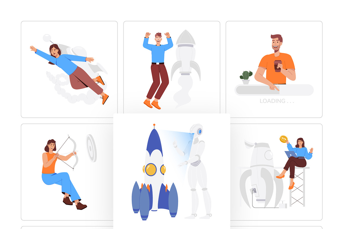 Business Startup Illustration Set, a Finance Illustration by Vectors Market (Photo 7 of 8)