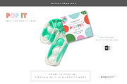Christmas Pop It Gift Tags, a Card Template by PAPPERMINT RESUME STUDIO (Thumbnail 1 of 3)