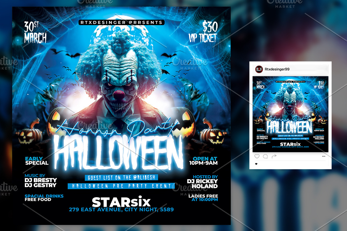 Halloween Party Flyer, a Flyer Template by RTXdesinger99 (Photo 2 of 3)