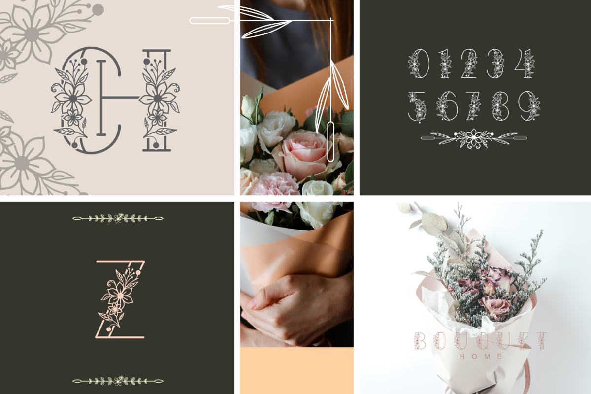 Krisan | Flower Font, a Symbol Font by Joko Setiono (Photo 3 of 10)