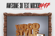 Awesome 3D Text Mockup Bundle, a Mockup by Amorjesu.com (Thumbnail 18 of 21)