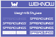 Spread Wings font, a Font by weknow (Thumbnail 7 of 8)
