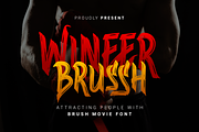 Wineer Brussh, a Font by Dumadistyle (Thumbnail 1 of 10)