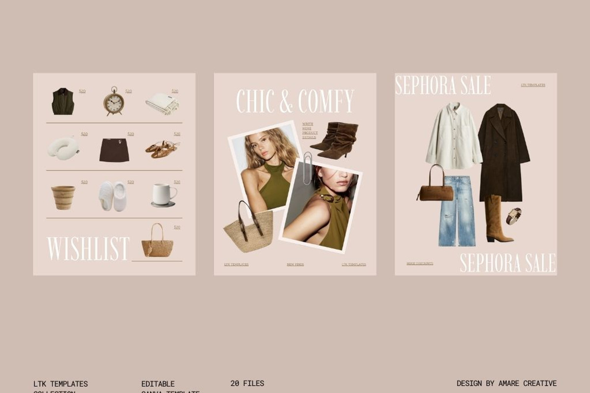 40 Valentine LTK Instagram Templates, a Social Media Template by Amaré Creative (Photo 8 of 9)