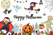 Watercolor Halloween, a Graphic by Kattarina Po (Thumbnail 1 of 7)