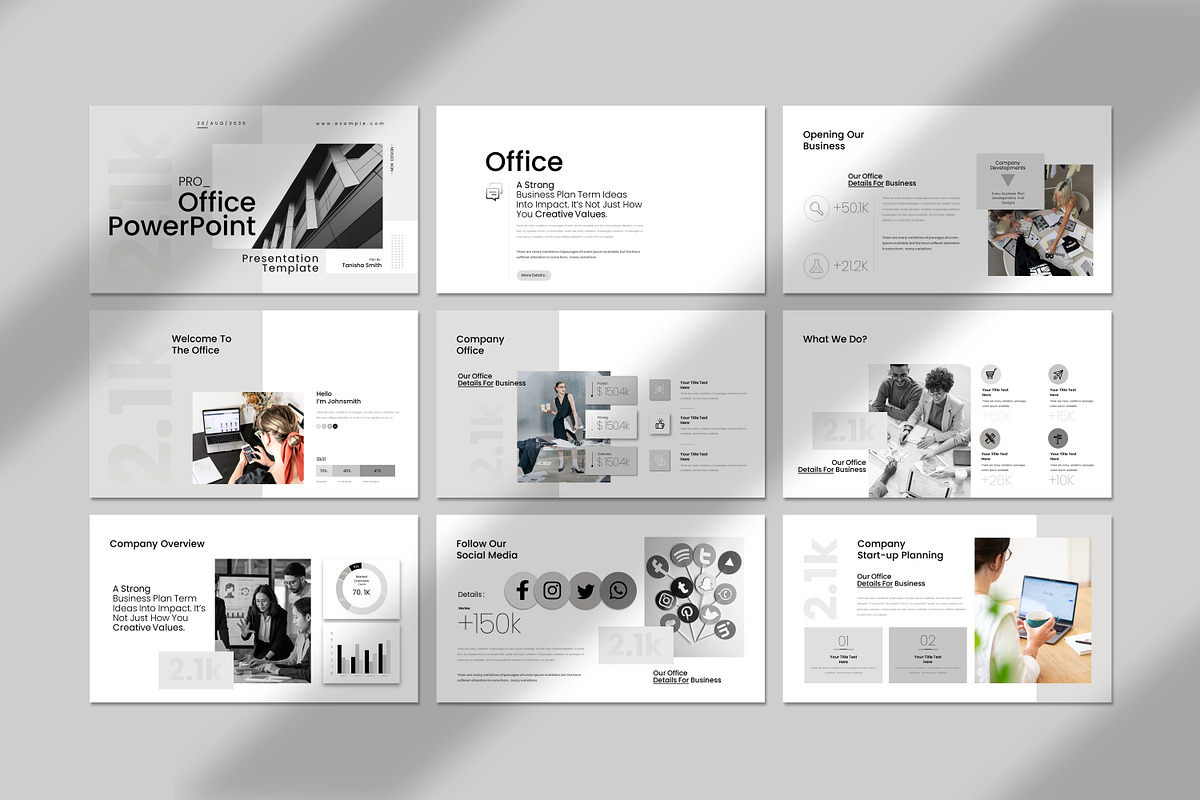 Por Office Presentation Template, a Presentation Template by Soraclod (Photo 5 of 9)