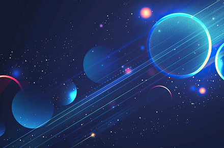 Abstract Blue Geometric Shapes, Gene, a Background Photo by LOGOCREATIVE