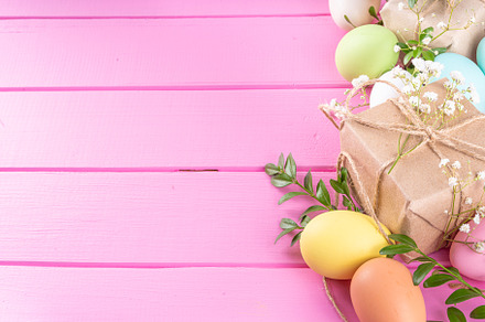 Pink Easter background, a Holiday Photo by Rimma