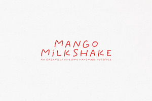 Mango Milkshake Typeface