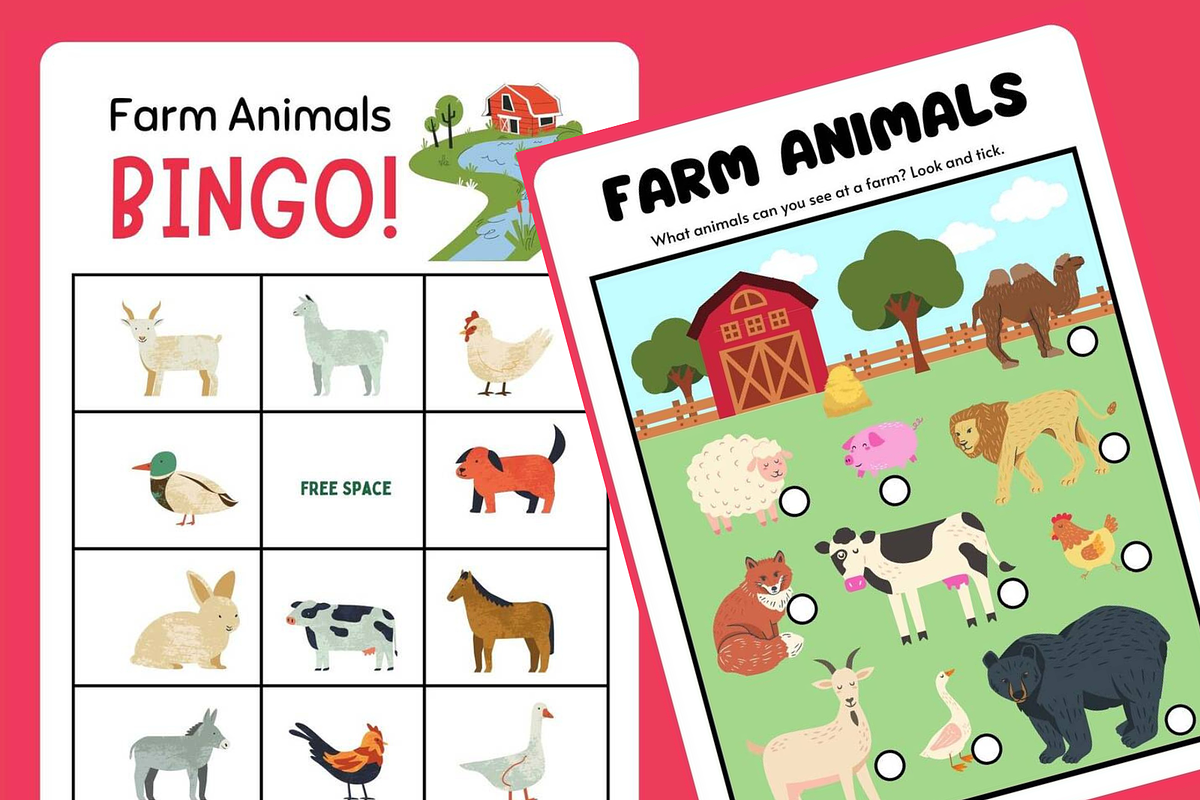 Cute Animals Activities for kids, an Education Illustration by Sourcedigi (Photo 2 of 3)