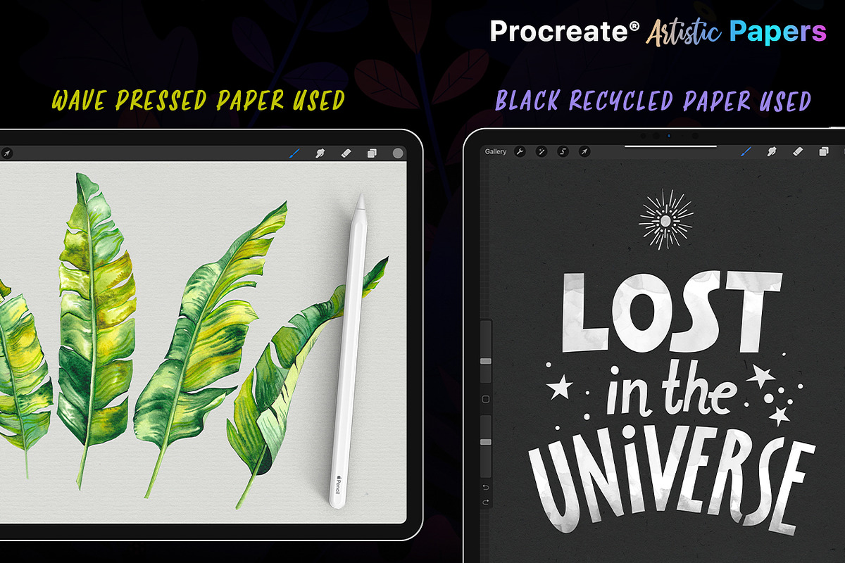 Procreate Artistic Digital Papers, a Texture Graphic by Frisk Shop (Photo 6 of 11)