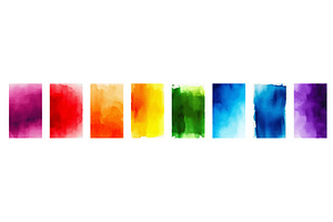 Watercolor colored stretch marks on, an Illustration by Nenahliadava Design