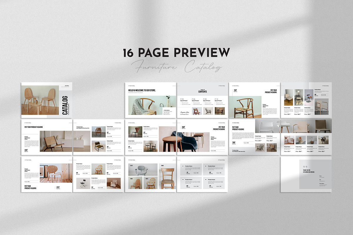 Furniture Catalog Template, a Brochure Template by Spark_Creative (Photo 14 of 14)
