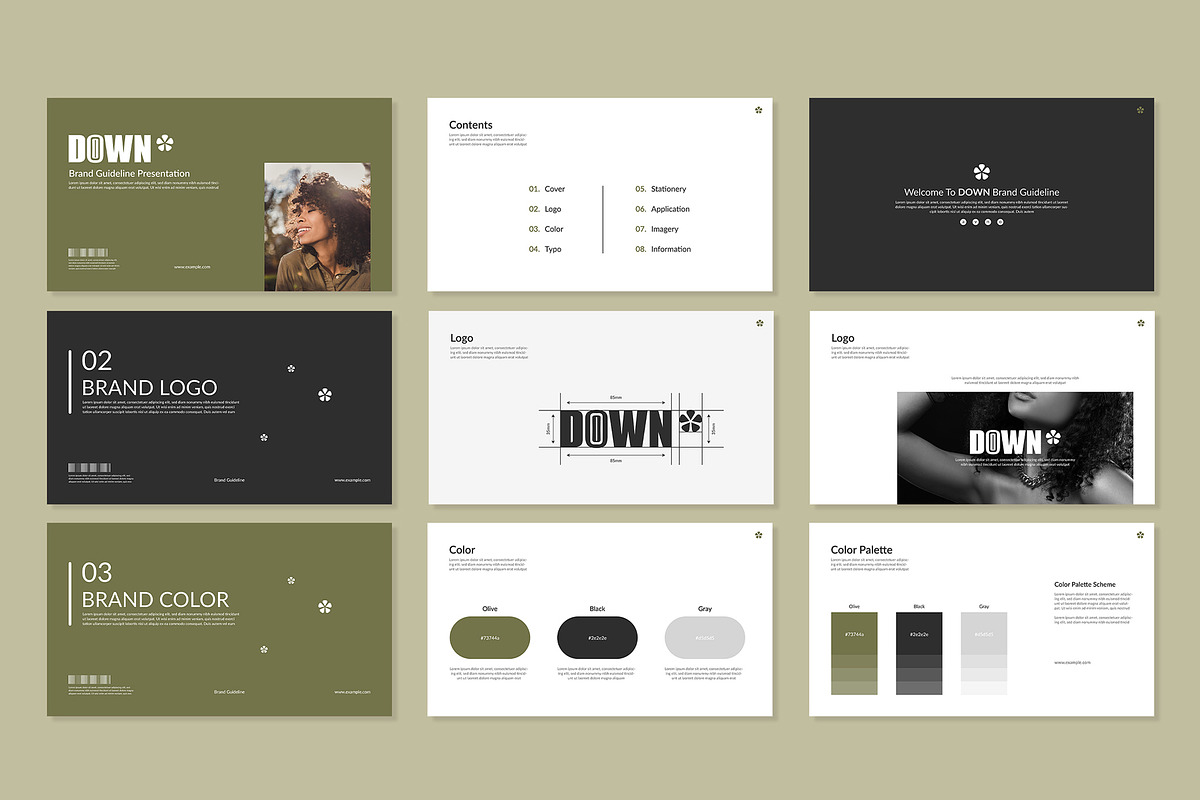 Brand Guideline Presentation PPT, a Presentation Template by Mighty-Slide (Photo 2 of 4)