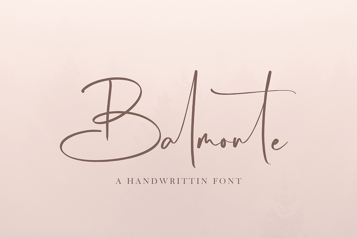 Balmonte, a Script Font by pineungtype (Photo 1 of 8)