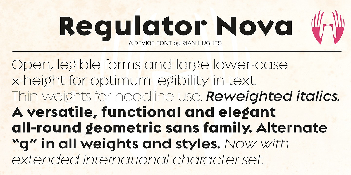 Regulator Nova, a Sans Serif Font by Device (Photo 9 of 9)