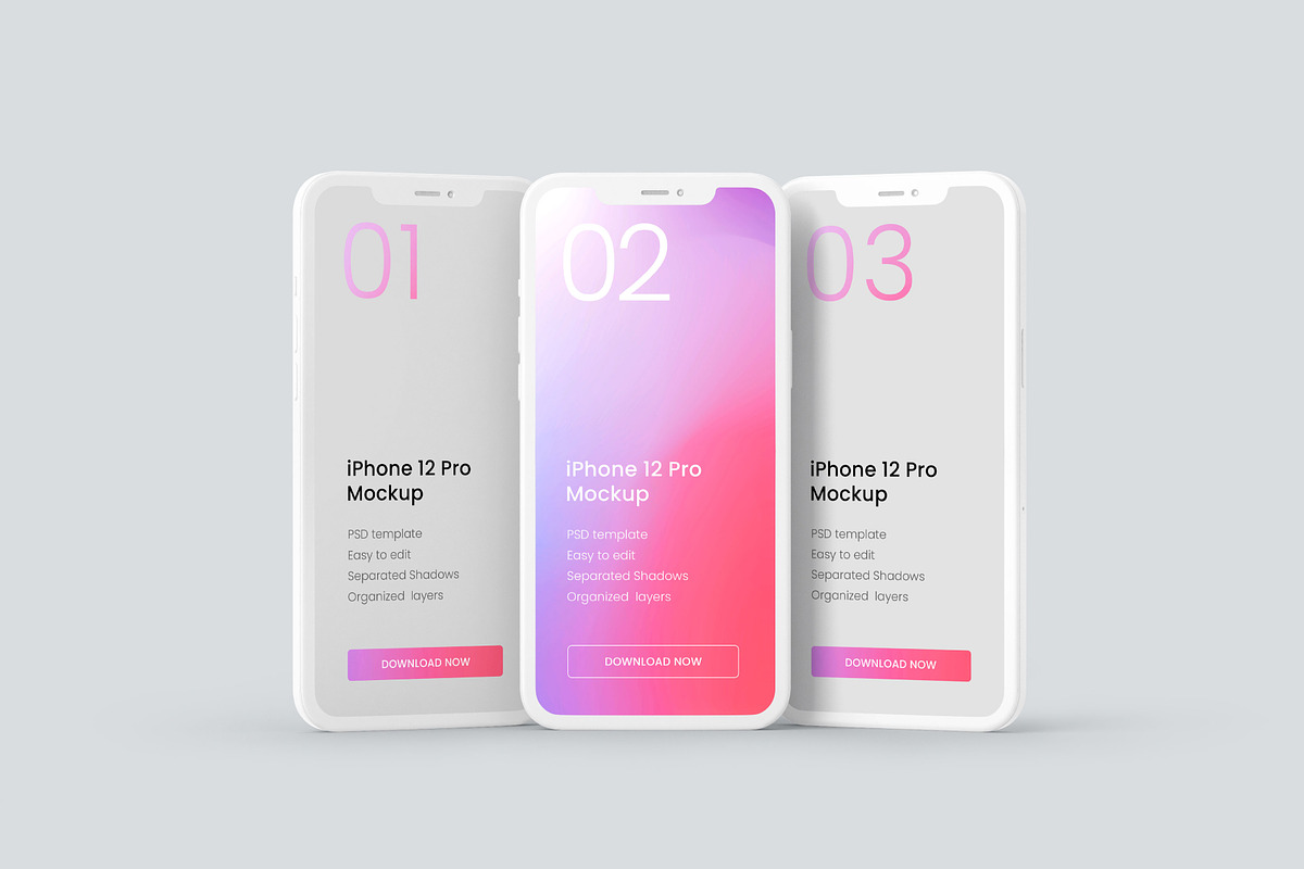 iPhone 12, 13, 14 Pro Clay Mockup, an iPhone Mockup by Deeplab (Photo 21 of 53)