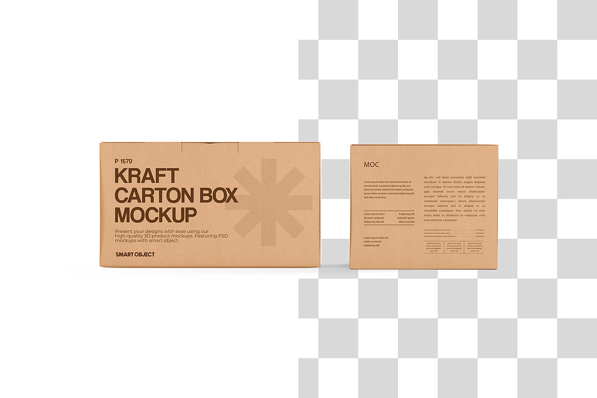 Carton Box Mockup, a Packaging Mockup by Ram Studio LLC (Photo 4 of 16)