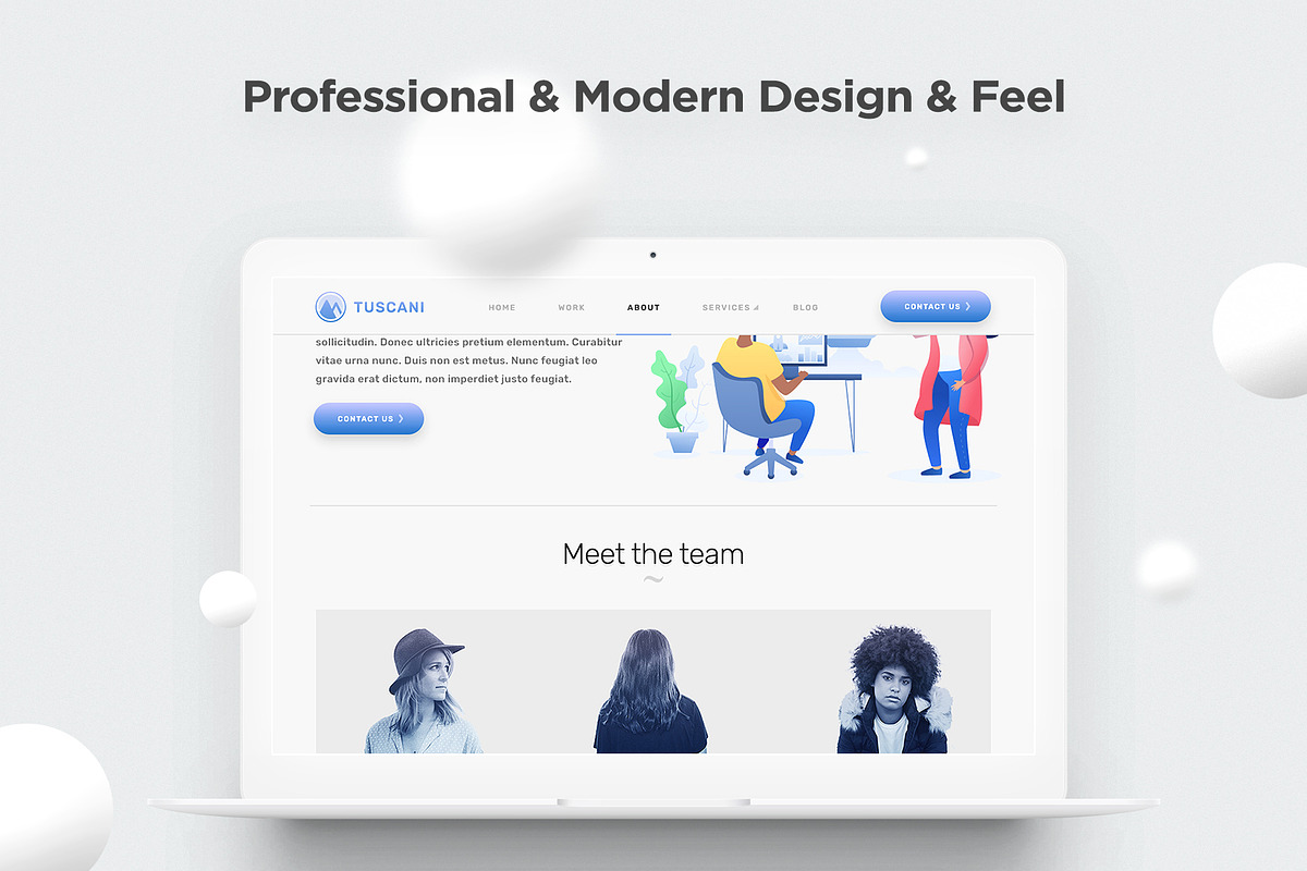 Tuscany - Portfolio Template, a HTML Template by Royalz Store (Photo 2 of 9)