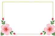 Pink Floral Watercolor Frames, an Illustration by Amazin_art (Thumbnail 4 of 11)