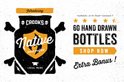 Hand drawn Bottles KIT, an Object Graphic by pixelpines (Thumbnail 1 of 5)