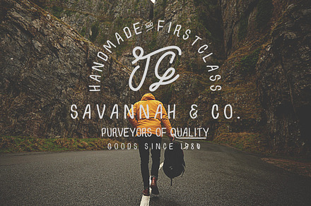 Savannah & Co ~ Hand Drawn Font