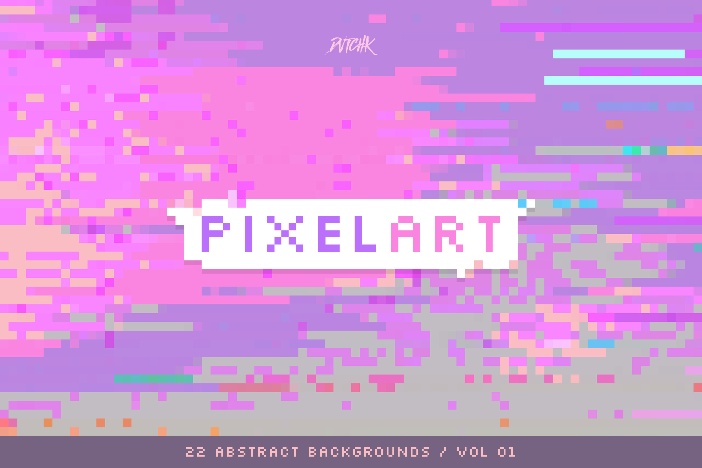 Pixel Art Colorful Backgrounds V01, a Graphic by dvtchk