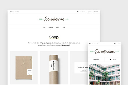 Scandinavian - Minimal WP Shop Theme, a WordPress Template by Hello Detail