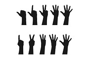 Big Set of Hand Silhouettes, a Person Illustration by PsychocheArt (Thumbnail 5 of 5)