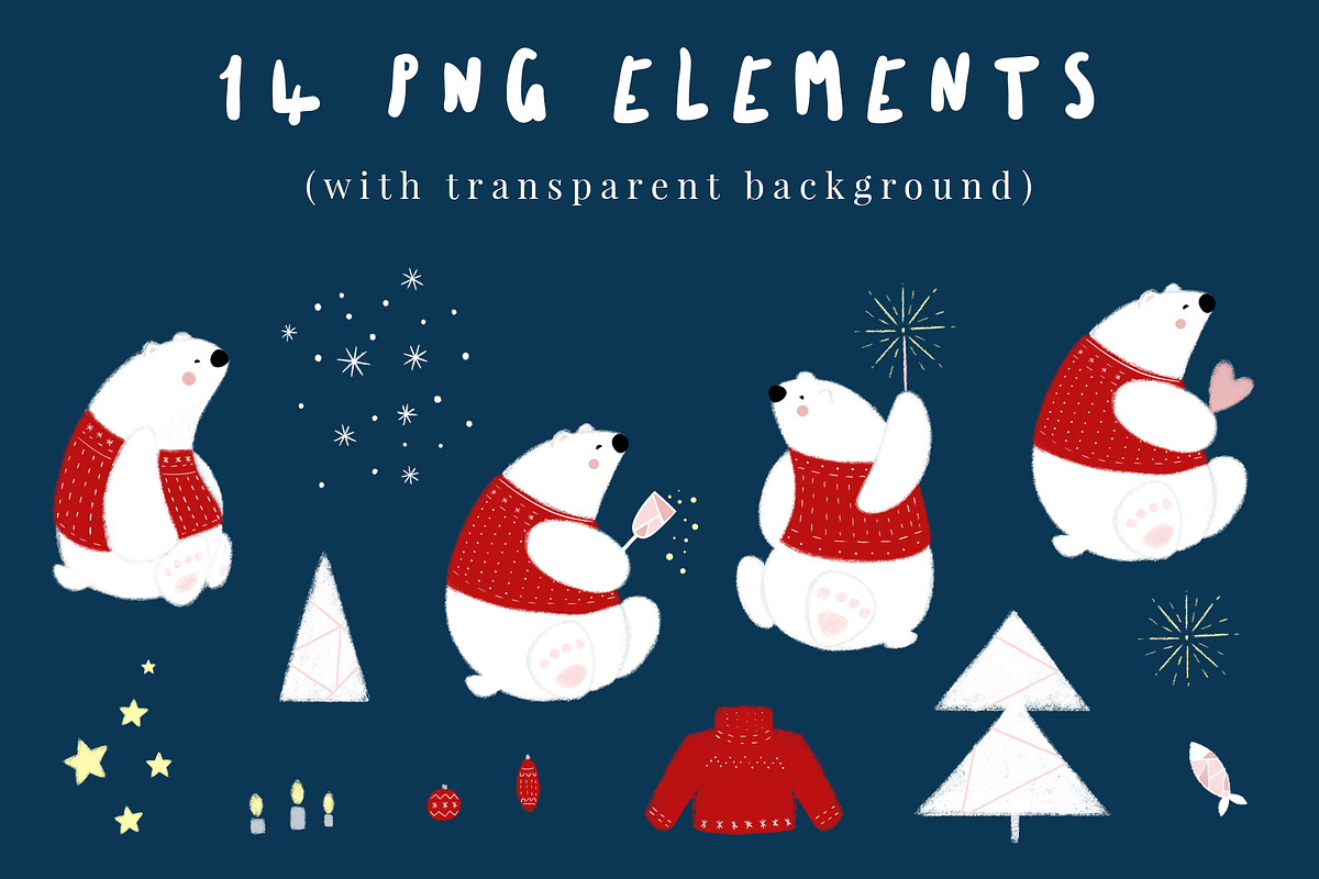 Polar bear party, a Pattern Graphic by Svyatoslava_M (Photo 6 of 7)