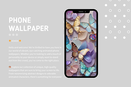 Mobile Phone Wallpaper & Butterfly