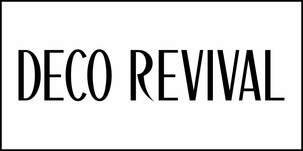 Deco Revival JNL, a Font by Jeff Levine Fonts (Photo 2 of 5)