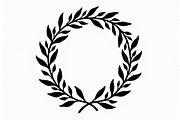 Laurel Wreath Silhouette Set, an Illustration by hafijul (Thumbnail 3 of 9)